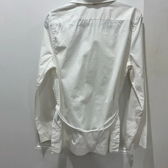 Ralph Lauren White Belted Long Sleeve Tunic - Picture 8 of 9